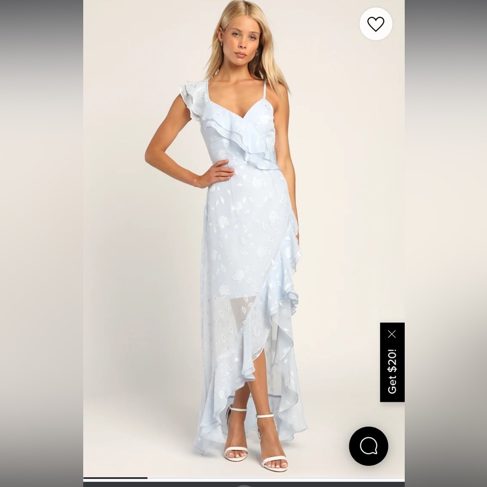 Light Blue Floral Dress